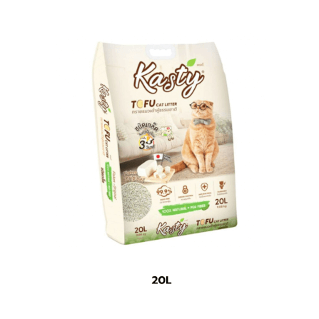 ทรายแมวเต้าหู้ kasty ชนิดเกล็ด สูตร Original ขนาด 20 ลิตร_5